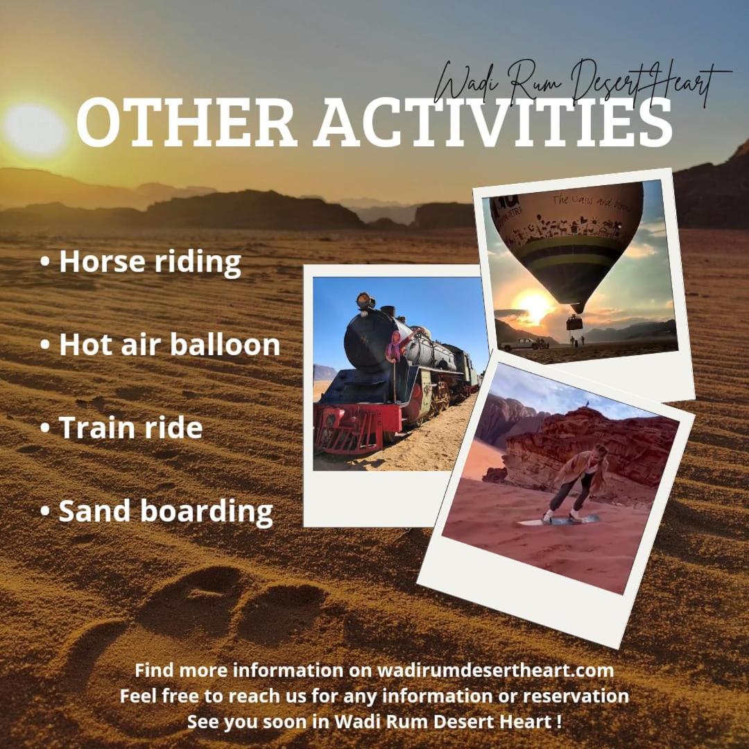 Wadi Rum Desert Heart Camp Екстериор снимка